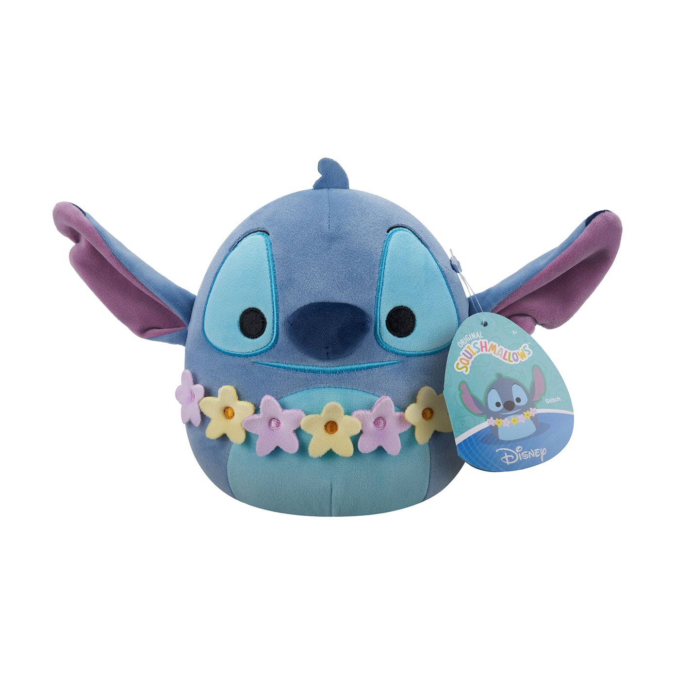 М'яка іграшка Squishmallows Disney Стіч в гавайських леях, від 3 років, 17 см (SQDI00731)
